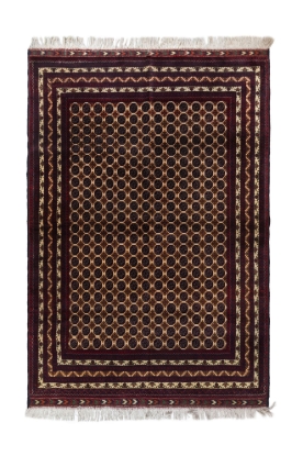 تصویر فرش دستباف ترکمن ۳ متری ۶۰رج کرک طرح خوجه رشنایی