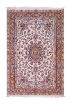 تصویر فرش دستباف نیشابور ۶ متری پشم و ابریشم طرح تبریز