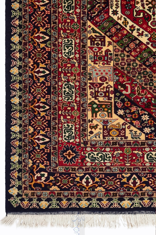 تصویر قالیچه 3متری خراسان گل ابریشم