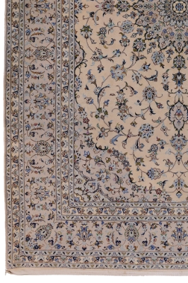 تصویر فرش دستباف کاشان ۹ متری ۳۰رج پشم لچک ترنج کارکرده (فروخته شده)