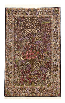 تصویر فرش دستباف ۳متری کرمان، طرح درختی حسن خان
