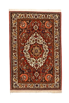 تصویر فرش دستباف بختیاری ۴متری، طرح ترنجدار