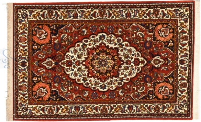 تصویر فرش دستباف بختیاری ۴متری، طرح ترنجدار