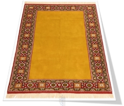 تصویر قالیچه 3متری کف ساده گل ابریشم