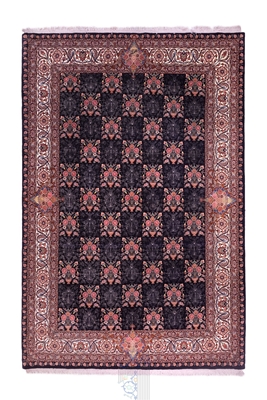 تصویر فرش دستباف 6متری بیجار افشار، طرح خشتی ظل السلطان