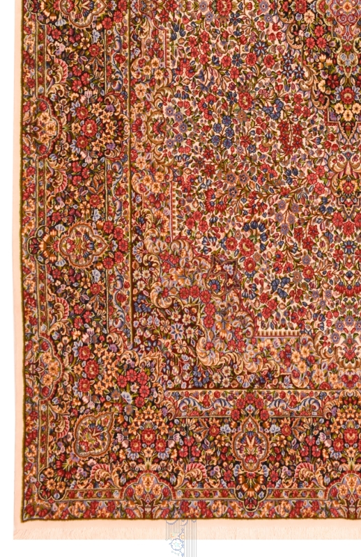 تصویر فرش دستباف کرمان ۶ متری ۵۰ رج پشم طرح صرام الوان