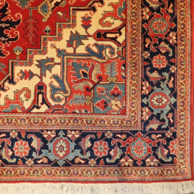تصویر فرش دستباف بخشایش ۶ متری ۲۵ رج پشم طرح هریس لاکی